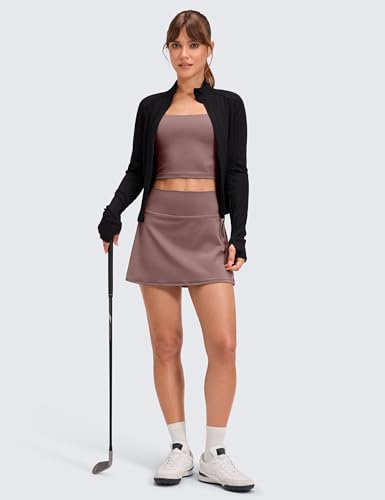 Image of CRZ YOGA Butterluxe High Waisted Tennis Skirts | Built-in Shorts with Pockets, Extremely Soft, Casual, A Line, Stretchy, Mini, Skort for Women