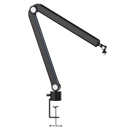 YOUSHARES Support de Microphone, Bras Articulé Micro pour Blue Yeti, HyperX QuadCast, Razer mini, SM7B, RODE Compatibilité Universelle des Micros, Pied de Micro pour Enregistrement, Gaming, Streaming
