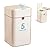 SMALLSHS 5 Gallon Automatic Trash Can, Touchless Motion Sensor Plastic Garbage Can with Lid, Self Sealing Auto Rubbish Can, Electric Garbage Cans for Kitchen, Bathroom, Bedroom, Office, Living Room
