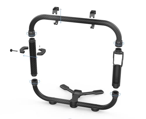 Feiyutech Scorp Pro Dual Handle Grip Double Handheld Foldable Set Ring Cage Kit For Feiyu Ak Series Dslr Stabilizer Gimbal #TOP1
