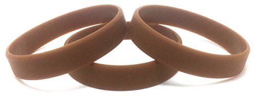 Image of TheAwristocrat 1 Dozen (12) Multi-Pack Blank Rubber Wristbands Silicone Bracelets - Select from a Variety of Colors