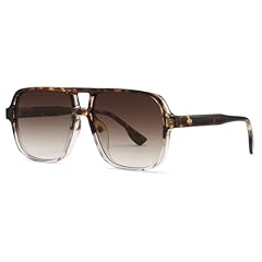 Clear Leopard Frame - Gradient Brown Lens