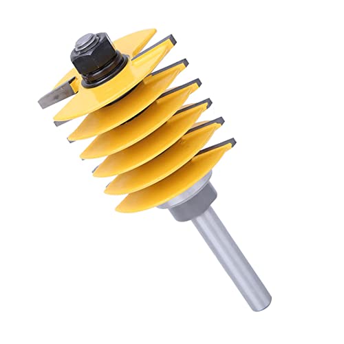 Woodworking Meal Cutters with Antikickback Design for Edges to Joints 8mm Shank Router BIT Suitable for Trimming Machine Users