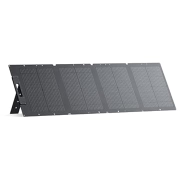 BLUETTI 120W Painel Solar para Estação de Energia Portátil EB3A EB55 EB70S AC2A AC70 AC180 AC200L AC200MAX AC300, Placa Solar Dobrável com Suportes Ajustáveis ​​para RV, Camping