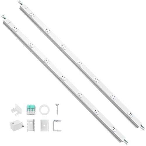 Condition photo showing Good Condition for SURAIELEC 2 Pack Under Cabinet Power Strip Hardwire, 6 Tamper Resistant Outlets with USB-A & USB-C, Seamless Under Cabinet Outlet, Power Strip for Kitchen, Workshop, ETL Listed, White