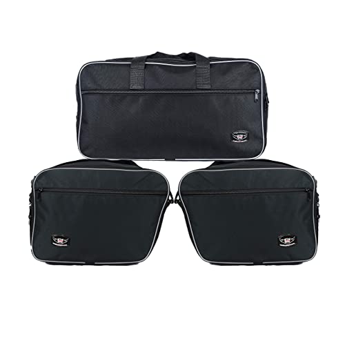 Great Bikers Gear -Pannier Liner Bags and Top Box Bag (Set of 3) for BMW K1600GT K1600GTL (K1600 GT GTL) R1200RT from 2014 (R1200RT-LC) & R1250RT