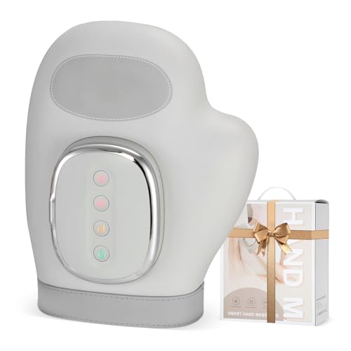 Image of VARIPOWDER Hand Massager with Heat and Compression, Heated Hand Massager for Arthritis and Carpal Tunnel Relief, Wrist and Finger Massager Soothes Hand Fatigue, Idea Gift for Women Men