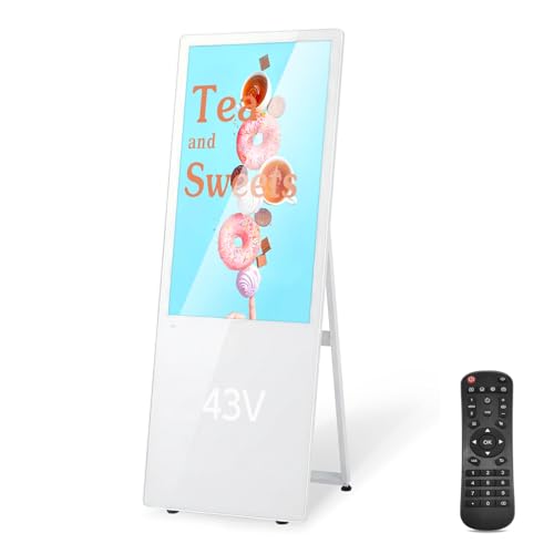 Amazon | 【弥生日和】デジタルサイネージ スタンド看板 A型 看板 43型