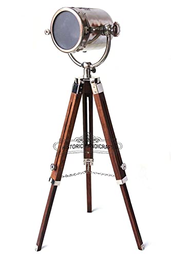 Lampadaire chromé nautique moderne avec base trépied vintage collection rustique lampe de sol lampe de sol trépied lampe de sol lampe de sol lampe de bureau décoration maison et bureau