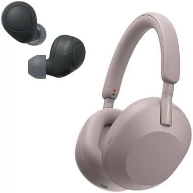 Sony WH-1000XM5 Premium Noise Canceling Headphones (Smoky Pink) w...