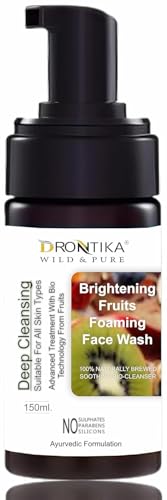 Image of Drontika Wild & Pure Fruits Clear & Clean Foaming Face Wash For Oily Skin| For Brighter Glow 150ml. (Fruits)