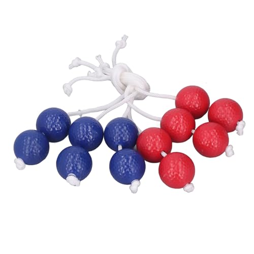 Golf Ladder Balls, 3 Red 3 Blue Golf Ladder Toss Balls Ladder Toss Bolo Replacement Set for Outdoor Lawn Yard Beach Game