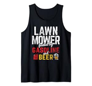 Tondeuse à gazon alimentée par essence et bière Débardeur