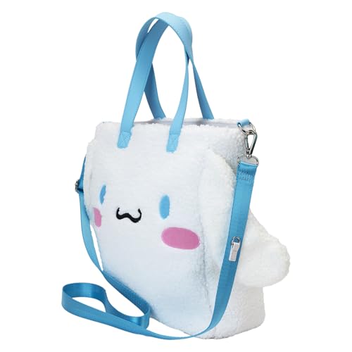 Image of Loungefly Sanrio Cinnamoroll Sherpa Tote Bag with Coin Bag