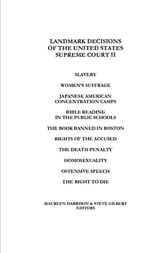 Landmark Decisions of the United States Supreme... 0962801429 Book Cover