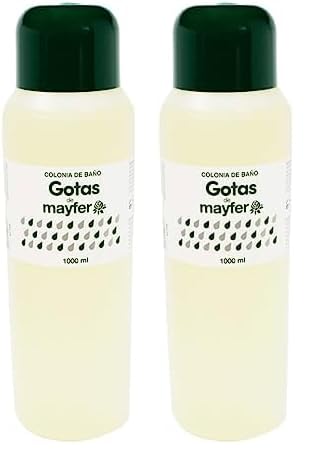 Gotas de Mayfer 62628 - Agua de colonia, 1000 ml (Paquete de 2)