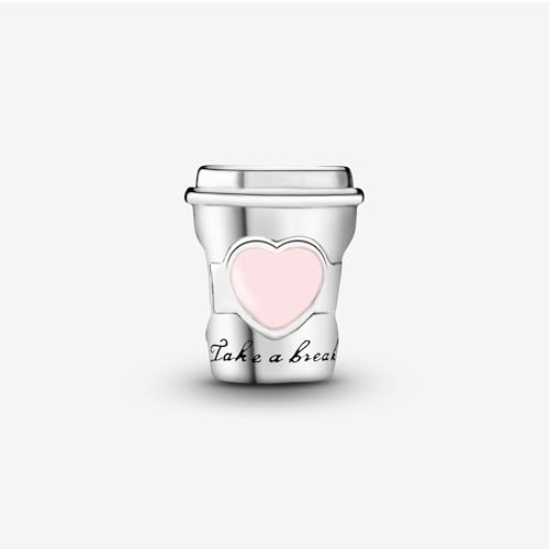 PANDORA Take a Break Coffee Cup Charm - Compatible Moments - Sterling Silver Charm - Gift with Gift Box 6