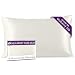 Pure Silk Pillowcase, 100% Mulberry Silk, Oeko-TEX Certified, Envelope Style Closure Hides Pillow, Prevents Sleep Wrinkles, Protects Hair, Standard Size (20 26 inch) - White