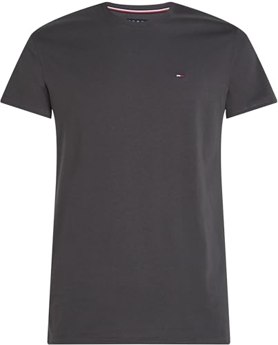 Tommy Jeans Men's Tjm Xslim Jersey Tee Dm0dm04411 S/S T-Shirt, Grey (New Charcoal), XXS