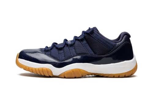 NIKE Air Jordan 11 Retro Low, Scarpe da Basket Uomo, Blu/Bianco/Gomma Marrone Chiaro, 45 EU