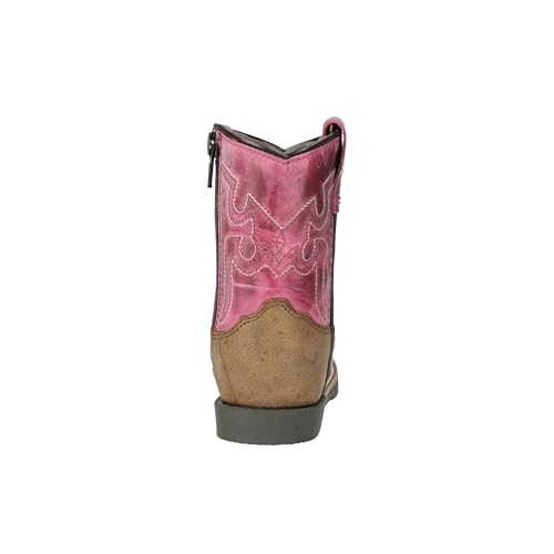 Image of Smoky Mountain Boots Toddlers' Autry Square Toe Leather Western Cowboy Boots