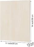 ADXCO 8 Pack Wood Panels 11 x 14 inch Wooden Canvas Board Unfinished Wooden Panel Boards for Painting, Arts, Pouring Use with Oils, Acrylics