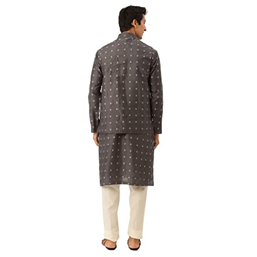 Image of SOJANYA (Since 1958 Men's Pure Cotton Sequined Embroidred Kurta - Perfect for Festivals & Functions