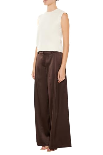 Forever 21 Women's Satin Trouser Pants3