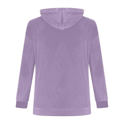 Uillui Girls Velour Hooded Sweatshirts Warm Oversized Hoodies Preppy Clothes Long Sleeve Fleece Pullover Tween Trendy Tops3