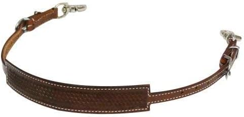 Showman Basketweave Tooled Medium Oil Leather Wither Strap