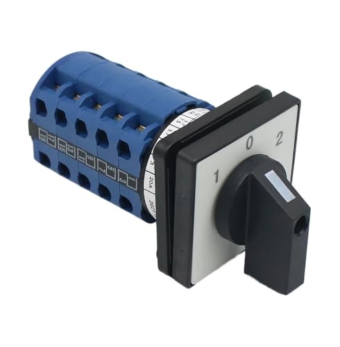 Selector rotativo LW28 125A de 3 posiciones para control de fases múltiples en tableros 7