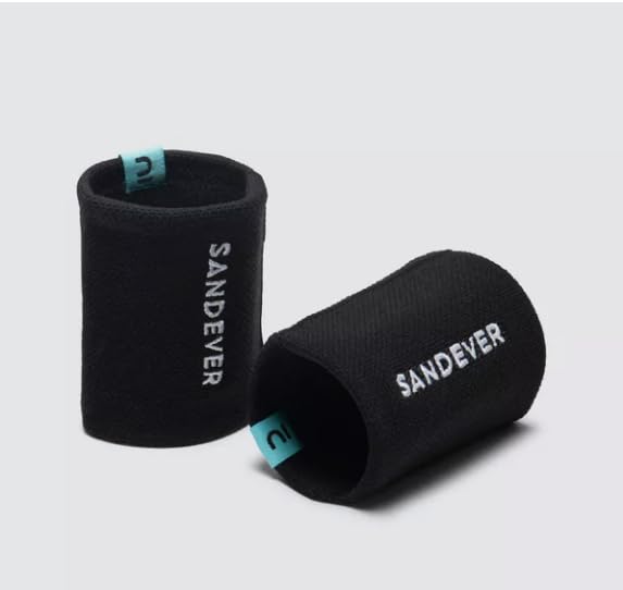 Munhequeira de Beach Tennis, Curta, Preta, Par