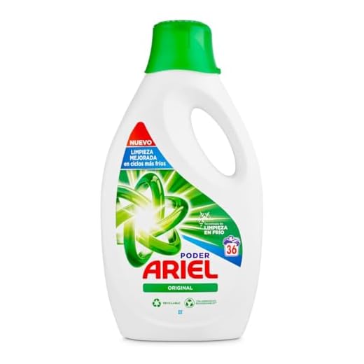 ARIEL detergente máquina líquido original botella 36 lv