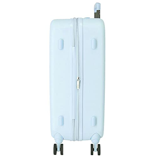 Set Valise Enso Bonjour Bleu 116L | Coque Rigide ABS et 4 Double Roues Multidirectionnelles - 2