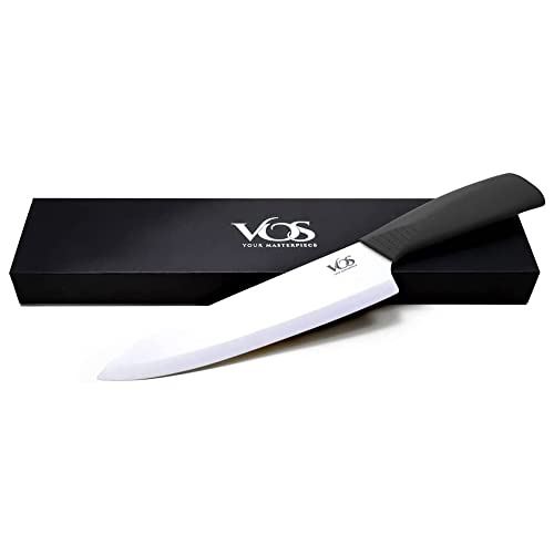 Vos 8-Inch Ceramic Chef Knife with Cover