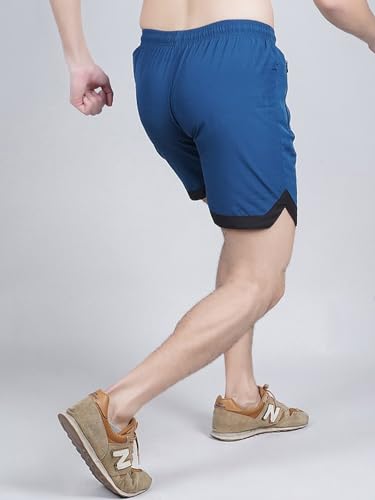 Image of Sports Shorts for Men, Athletic Running & Gym Shorts with Zip Pocket, Regular Fit Training Shorts