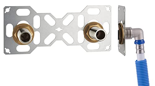 Platine sortie de Cloison double Multicouche à Sertir Ø16 pour douche/baignoire FIXSYSTEM