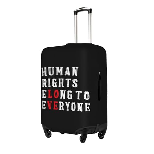 Travel Luggage Cover Human Rights Belong To Everyone Flag Fashion Washable Baggage Suitcase Protector Fit For Luggage Large2