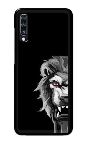 Image of PRINTFIDAA Printed Hard Back Cover Case for Samsung Galaxy A70 | Samsung Galaxy A70s Back Cover (Angry Lion) -112