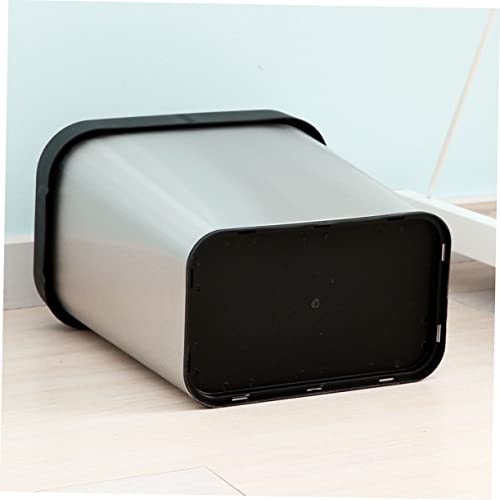 Bote de basura rectangular de acero inoxidable Kichvoe miniatura 5