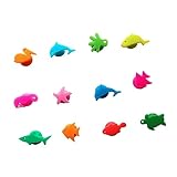Sosoport 12 Piezas Marcadores de Bebidas Silicona de Animales para Copas y Vinos Decorativos y Prácticos