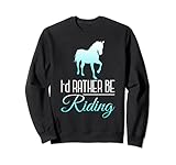 Photo Gallery animale regalo divertente id rather be riding cavallo felpa Photo Gallery animale regalo divertente id rather be riding cavallo felpa