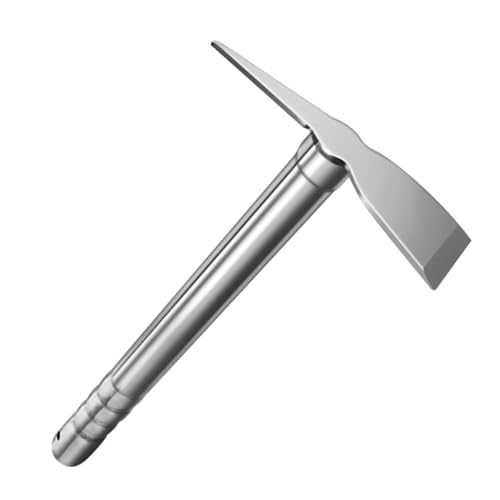 POPETPOP Garden Hoe Durable Stainless Steel Digging Tool for Efficient Gardening Ergonomic Handle Reduces Hand Fatigue for Vegetable and Flower Planting