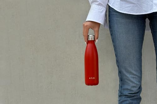 FLSK Trinkflasche – Premium Edelstahl Thermosflasche – 100 % auslaufsicher & kohlensäuregeeignet – hält 24 h kalt & 18 h heiß… – Ansicht 5