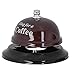 Yosoo Stainless Steel Call Bell, Classic Mirror Polished Metal Service Bell with Non Slip Base, for Restaurant Bar Coffee Shop Counter (Black)