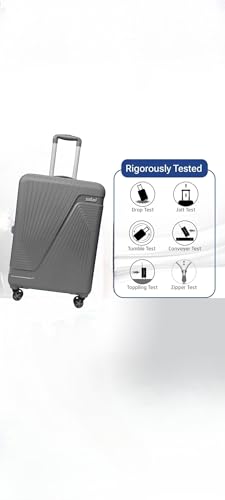 Image of Safari Zion Small Size 20 Inch Trolley Bag for Travel, Grey with 7.5 Years Warranty (Dark Grey, Small)