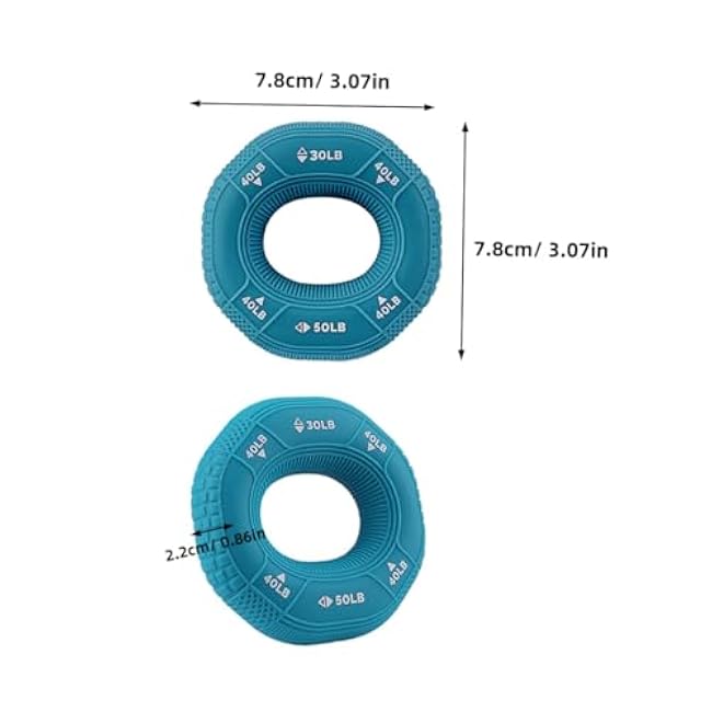 Finger Strengthener Hand Grip Trainer with Resistance Levels Silicone Massage Ring for Finger and Forearm Workout Compact Stress Relief Tool for Musicians Climbers Tennis Players