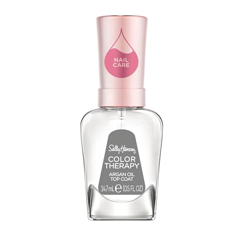 Sally Hansen Color Therapy Top Coat | Argan Oil, Long Lasting, Healthy Nails, Nail Strengthener,...