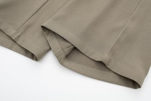 Women's Wide Leg Dress Pants High Waisted Business Casual Trousers, Sleeveless Suit Vest Wide Leg Pants4