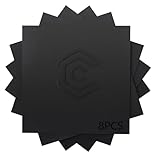 Creatorally 8 Pack Pre-Painted Colored Plywood Sheets,12x12x1/8 Inch (3mm) Basswood,Ideal for Laser Cutting, Engraving, DIY Crafts, Ornaments, Models Making (Black)